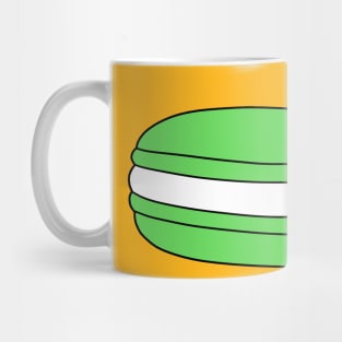 Green Flower Macaroon Mug